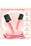 Mini Karaoke Machine for Kids and Adults, Portable Bluetooth Speaker with 2 Wireless Microphones - 4