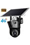 4G Dual Lens Dual Screen CCTV with Motion Detection & Automatic Tracking - Wireless Solar Surveillance Camera - 5