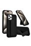 Apple iPhone 15 Pro Max TPU Rubber Silicone Hand Grip Protective Phone Case Cover - Black
