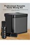 YS 203 Portable Wireless Bluetooth Karaoke Speaker with Stereo Bass and Dual Microphones – Black - 2