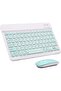 Ultra-Slim Bluetooth Keyboard and Mouse Combo Rechargeable Portable Wireless Keyboard Mouse Set