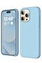 Compatible with iPhone 15 Pro Max Liquid Silicone Full Body Shockproof Protective Cover - Baby Blue
