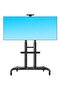 TV Cart Rolling TV Stand with Lockable Wheels for 55-75 Inch Plasma LCD LED Flat/Curved TVs