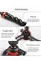 Flexible Tripod，12 Inch Phone Tripod for iPhone and Android Phone, Action Camera Tripod for GoPro Canon Nikon DSLR - 3