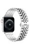 Replacement Band for Apple Watch Ultra 49mm 45mm/44mm/42mm, Stainless Steel (Silver) - 2