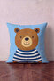 Little Buddies 03 43X43Cm Square 1 Piece Children's Room Throw Pillow Cover - 2