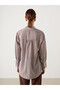 Striped Oversize Women's Shirt Tunic - 8