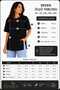 Women's Basic Oversize T-Shirt, Crew Neck, Long Length, Slit, Laser Cut, 100% Cotton - 3