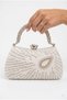 Pearl Patterned Special Design Design with Pearls and Stones, Bridal Bag, Wedding Women's Evening Dress Bag - 2