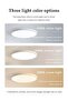 Flush Mount LED Ceiling Light, Dual Color, Dimmable, ABS Eye Protection, 3000-6000K - 5