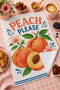 Peach Please Orchard Market Peach Fruit Pattern Retro Modern Stylish 2-Piece Kitchen Towel Set 35X55 - 2
