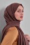 شال تينسل مسطح بلون القهوة الحارة - 4