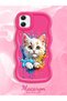 Samsung Galaxy A05 Compatible Case Camera Protector Red Silicone Couple Phone Case Cat Pattern - 2