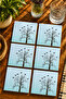 Nature Landscape Themed Modern Set of 6 Coasters - Uv Printing Mdf - 10X10 cm