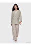 Lcw Modest Double-Breasted Collar Textured Modal Blend Women's Kimono - 2