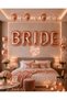 Bride Rose Gold Foil Letter Balloon Set 40'' (100 cm) – 5 Pieces Bride Foil Letter Balloon, Helium Compatible Bachelorette, Bride to Be Party Decoration - 2