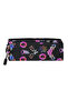 Black Kawaii Korean Style Twil Fabric Patterned Backpack, Lunch Bag and Pencil Case Triple Set - 8