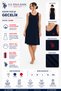Women's Cotton Summer Nightgown Crew Neck Sleeveless Relaxed Fit Home Dress