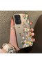 Samsung Galaxy A23 Compatible Silicone Edge Hard Back Case Couple Phone Case with Floral Pattern - 3