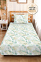 Sea Shell Mint Young Room Single Pique Set - Marine Beige 160X220 cm Quilted Bedspread