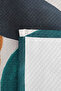 Modern Geometric Young Room Single Pique Set-Modern Turquoise Anthracite 160X220 cm Bedspread - 7