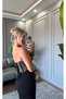 Women's Dress Non-Slip Sandy Fabric Strapless Maxi Length Corset Dress - 6