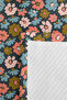 Floral Anthracite Young Room Single Pique Set-Retro Pink Blue 160X220Cm Quilted Bedspread - 7