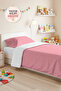 Pink Pastel Young Room Single Pique Set - Modern Quilted 160X220 cm Seasonal Bedspread
