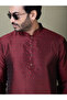 Mens Self Design Cotton Silk Kurta Set - 5