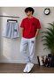 Unisex Oversiz 3-Piece Casual Sports Set Oversized T-Shirt Sweatpants Shorts Combination Set