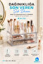 3-Drawer Cosmetic Set with Organizer Transparent Makeup Jewelry Lipstick Nail Polish Cotton Organizer