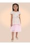 Girls Jacquard Festive Dress with Bow Detail - 2