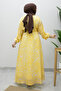 Mixed Pattern Elastic Waist Dress Tsd260244 Yellow - 6
