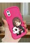 iPhone X Compatible Case Camera Protector Red Silicone Couple Phone Case Panda Pattern