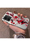 Poco M6 Compatible Silicone Edge Hard Back Case Couple Phone Case with Floral Pattern - 2