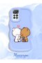 Redmi Note 11 Pro 5g Compatible Case Camera Protector Blue Silicone Couple Phone Case Cute Pattern - 2