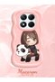 Redmi Note 14 Pro 4g Compatible Case Camera Protector Pink Silicone Couple Phone Case Panda Pattern - 2