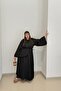 Standard Plus Size Women's Dress with Strong Belt - Black - 5
