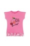 Girl's 100% Cotton Cherry Printed T-Shirt with Tassels