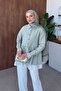 Leya Lace Detail Shirt Tunic Mint - 4