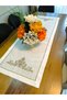 Cream Embroidered Luxury Runner (145 X 50 cm) - 3