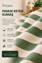 Emerald Green Striped Cotton Linen 2-Piece Throw Pillow Cover with Hidden Zipper, Double-Sided, 2 Pieces - 2