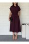 Hakim Collar Tencel Shirt Dress - 5