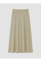 Nevavm Linen Blend A-Line Flared Skirt with a Difference - 6