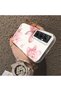 Realme C65 4g Compatible Silicone Edge Hard Back Case Couple Phone Case with Floral Pattern - 4