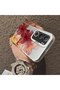 Vivo Y19S Compatible Silicone Edge Hard Back Case Couple Phone Case with Floral Pattern - 4