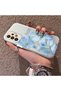 Samsung Galaxy A33 Compatible Silicone Edge Hard Back Case Couple Phone Case with Floral Pattern - 2