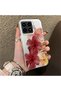 Redmi K90 5g Compatible Silicone Edge Hard Back Case Couple Phone Case with Floral Pattern - 3