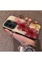 Infinix Note 50 4g Compatible Silicone Edge Hard Back Case Couple Phone Case with Floral Pattern - 2