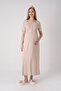 Maternity Nightgown with Lace Detail, Breastfeeding / Hijab Clothing / 2-Piece Buttoned Set / Slippers and Crown Gift - 4